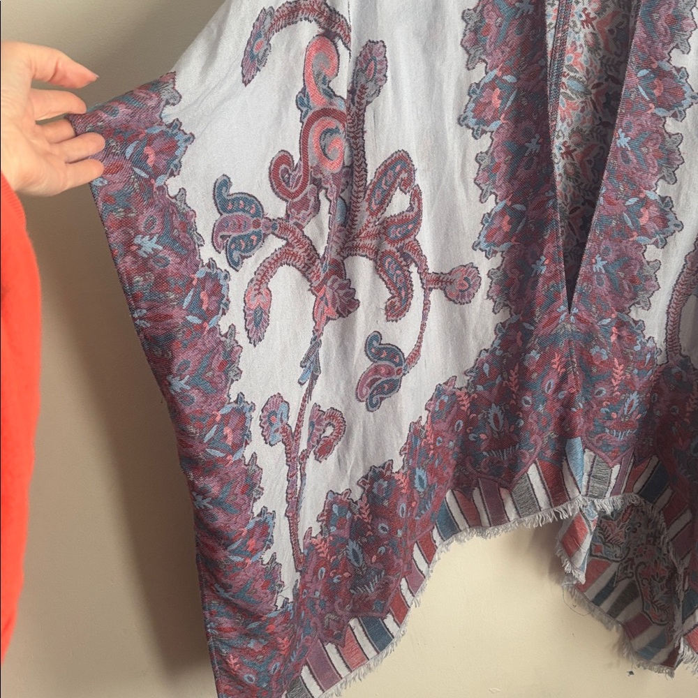 Chico's | Multicolor Kimono with Paisley Design One Size - Picture 4 of 9